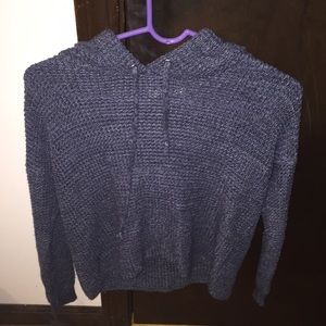 Blue Hooded Sweater